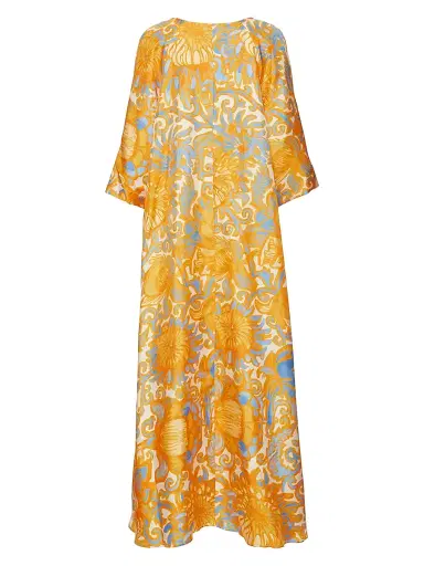 La DoubleJ Women's Muumuu Dress - Anemone Orange | Thumbnail 2