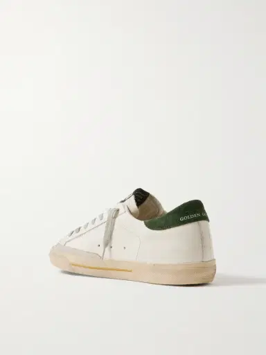 Golden Goose Superstar Suede-Trimmed Distressed Leather Sneakers - Men | Thumbnail 4 Golden Goose Superstar Suede-Trimmed Distressed Leather Sneakers - Men | Thumbnail 4