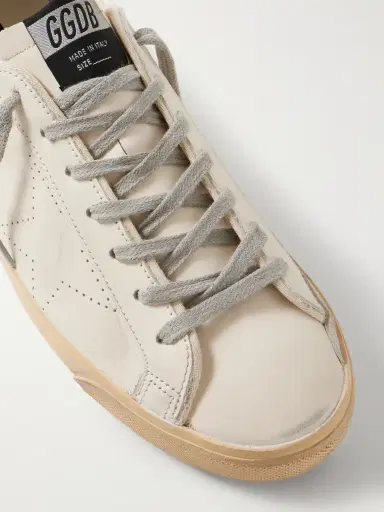Golden Goose Superstar Suede-Trimmed Distressed Leather Sneakers - Men | Thumbnail 5 Golden Goose Superstar Suede-Trimmed Distressed Leather Sneakers - Men | Thumbnail 5