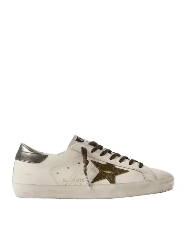 Golden Goose Super-Star Distressed Leather Sneakers - Men