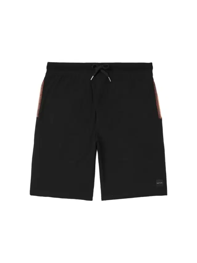 Straight-Leg Logo-Appliquéd Cotton-Jersey Shorts - Men