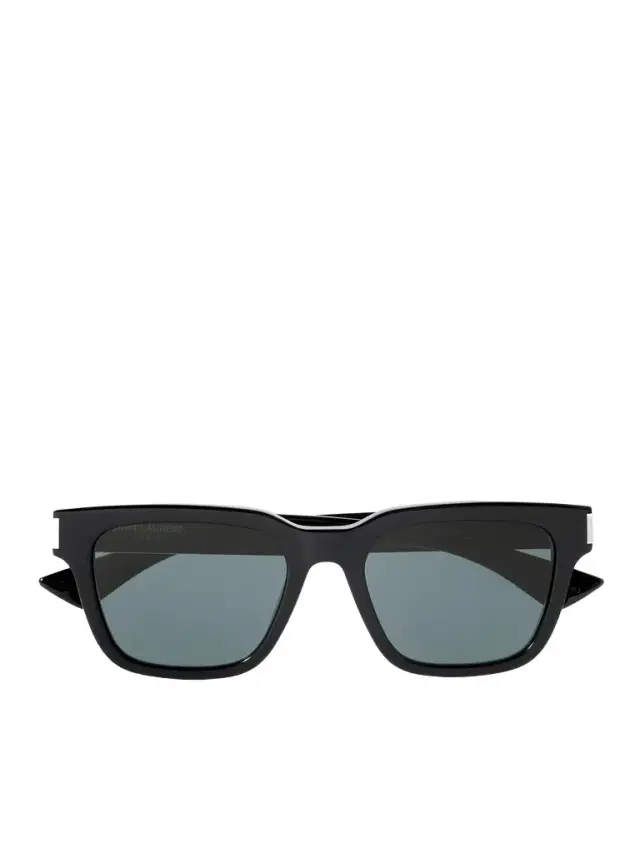 Square-Frame Silver-Tone and Acetate Sunglasses - Men