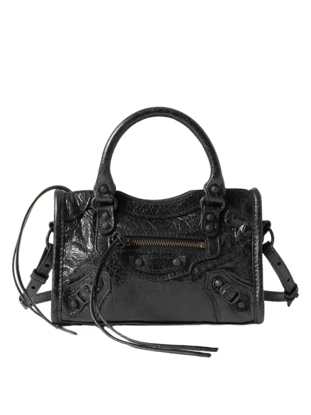 Le City Nano Textured-leather Tote