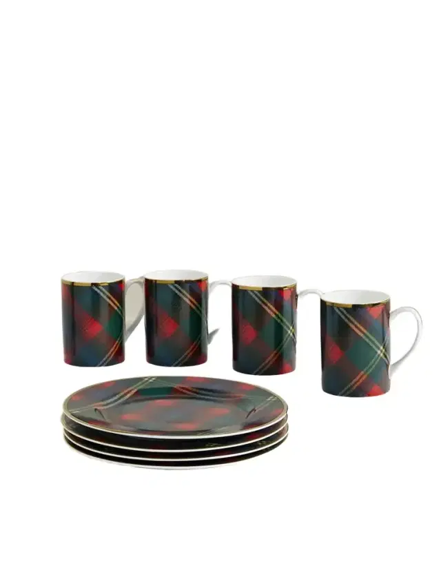 Ralph Lauren Home Alexander Gold-tone Printed Porcelain Gift Set