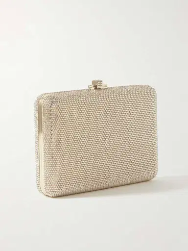 Judith Leiber Couture Slim Slide Crystal-embellished Gold-tone Clutch | Thumbnail 3