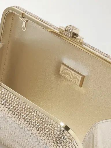 Judith Leiber Couture Slim Slide Crystal-embellished Gold-tone Clutch | Thumbnail 5