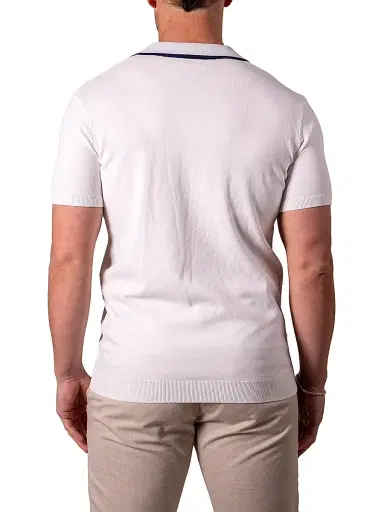 Maceoo Men's Polo Tip Shirt - White - Size Large | Thumbnail 3 Maceoo Men's Polo Tip Shirt - White - Size Large | Thumbnail 3