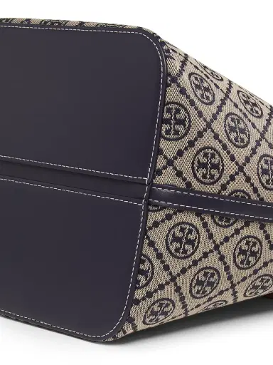 Tory Burch Women's T Monogram Oversized Bucket Bag - Tory Navy | Thumbnail 5