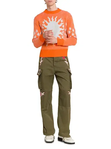 Bluemarble Men's Sun & Stars Sweater - Orange | Thumbnail 2