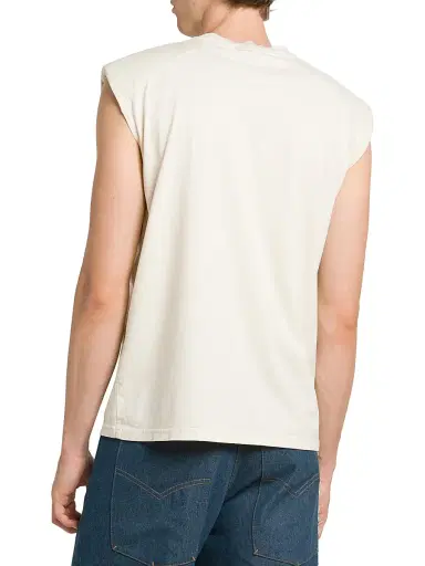 Bluemarble Men's Padded Shoulder Sleeveless T-Shirt | Thumbnail 5