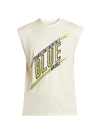 Bluemarble Men's Padded Shoulder Sleeveless T-Shirt | Thumbnail 1