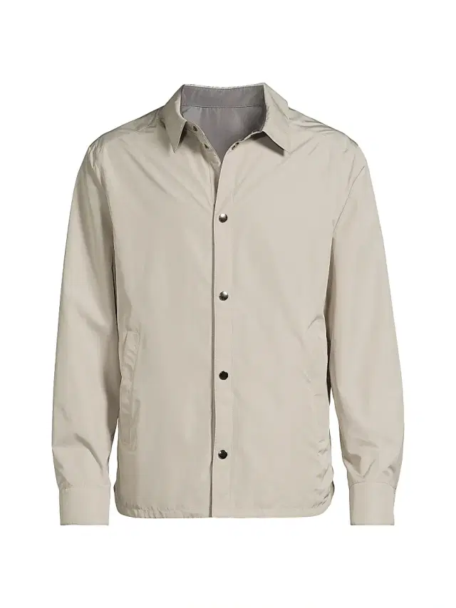 Canali Men's Reversible Shirt Jacket - Light Tan