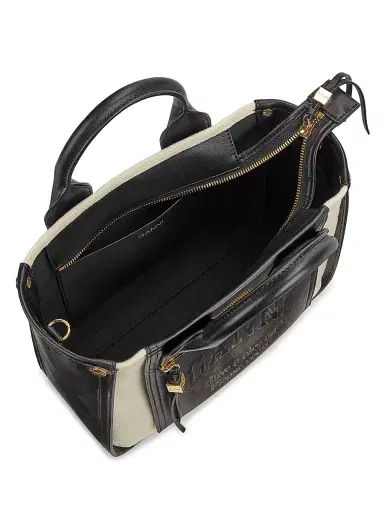 Ganni Women's Small Canvas Pocket Tote Bag - Black | Thumbnail 5