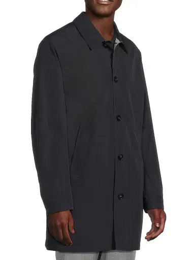 Canali Men's Silk Touch Shirt Jacket - Navy - Size 44 | Thumbnail 4 Canali Men's Silk Touch Shirt Jacket - Navy - Size 44 | Thumbnail 4