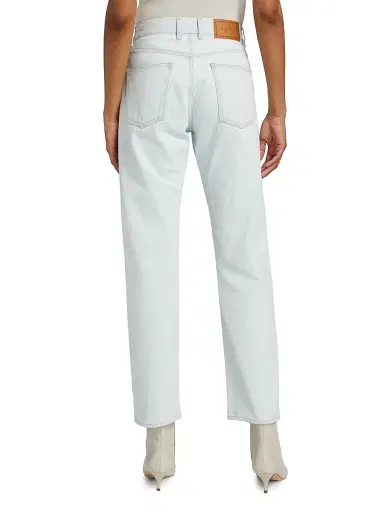 BLK DNM Women's Mid-Rise Straight Jeans - Snow Blue - Size 31 | Thumbnail 5