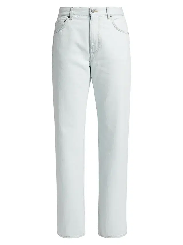 BLK DNM Women's Mid-Rise Straight Jeans - Snow Blue
