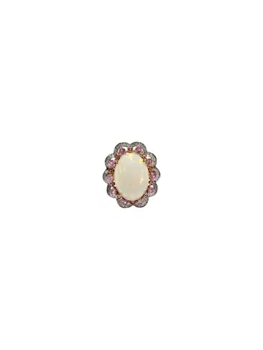 Wish Fine Jewelry Opal Pink Sapphire Diamonds 18K Gold Ring | Thumbnail 1 Wish Fine Jewelry Opal Pink Sapphire Diamonds 18K Gold Ring | Thumbnail 1