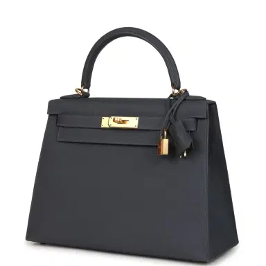 HERMÈS Hermes Kelly Sellier 28 Ardoise Epsom Gold Hardware | Thumbnail 5 HERMÈS Hermes Kelly Sellier 28 Ardoise Epsom Gold Hardware | Thumbnail 5