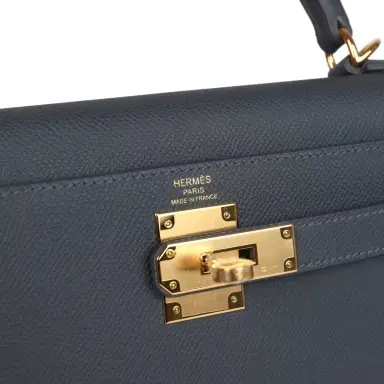 HERMÈS Hermes Kelly Sellier 28 Ardoise Epsom Gold Hardware | Thumbnail 7 HERMÈS Hermes Kelly Sellier 28 Ardoise Epsom Gold Hardware | Thumbnail 7