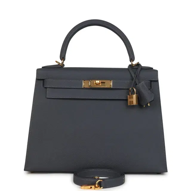 hermes Hermes Kelly Sellier 28 Ardoise Epsom Gold Hardware