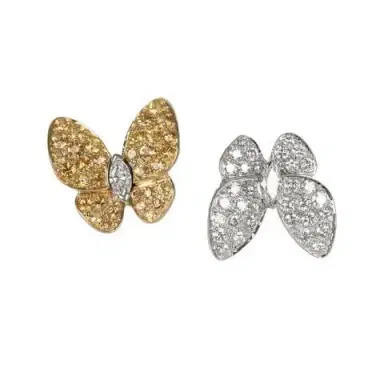Van Cleef & Arpels Van Cleef & Arpels Between The Finger "Two Butterfly" Ring Yellow Sapphire & Diamonds 18K White Gold | Thumbnail 2 Van Cleef & Arpels Van Cleef & Arpels Between The Finger "Two Butterfly" Ring Yellow Sapphire & Diamonds 18K White Gold | Thumbnail 2