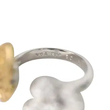 Van Cleef & Arpels Van Cleef & Arpels Between The Finger "Two Butterfly" Ring Yellow Sapphire & Diamonds 18K White Gold | Thumbnail 6 Van Cleef & Arpels Van Cleef & Arpels Between The Finger "Two Butterfly" Ring Yellow Sapphire & Diamonds 18K White Gold | Thumbnail 6