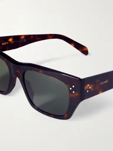 CELINE Eyewear Square-frame Tortoiseshell Acetate Sunglasses | Thumbnail 4 CELINE Eyewear Square-frame Tortoiseshell Acetate Sunglasses | Thumbnail 4