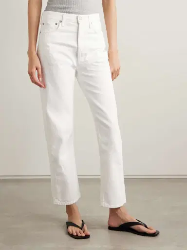 AGOLDE '90s Pinch Waist Cropped High-rise Straight-leg Jeans | Thumbnail 3