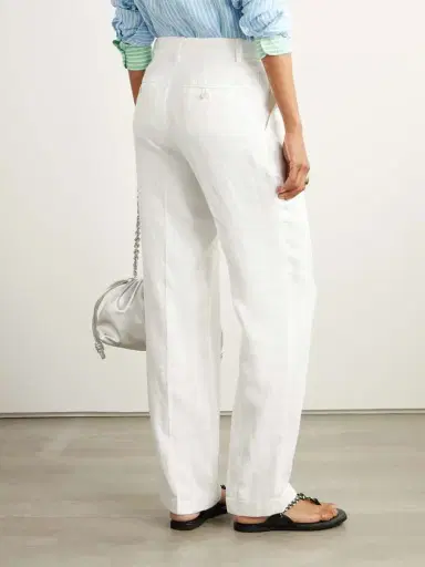 Polo Ralph Lauren Pleated Linen Straight-leg Pants | Thumbnail 4 Polo Ralph Lauren Pleated Linen Straight-leg Pants | Thumbnail 4