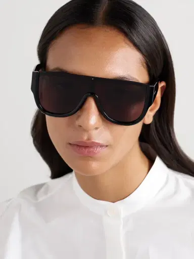 Alaïa Mask Large D-frame Acetate Sunglasses | Thumbnail 2 Alaïa Mask Large D-frame Acetate Sunglasses | Thumbnail 2
