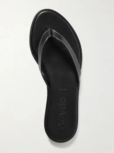 aeyde Melody Leather Flip Flops | Thumbnail 5