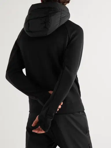 Moncler Grenoble Logo-Appliquéd Fleece and Shell Down Zip-Up Hoodie - Men | Thumbnail 4 Moncler Grenoble Logo-Appliquéd Fleece and Shell Down Zip-Up Hoodie - Men | Thumbnail 4