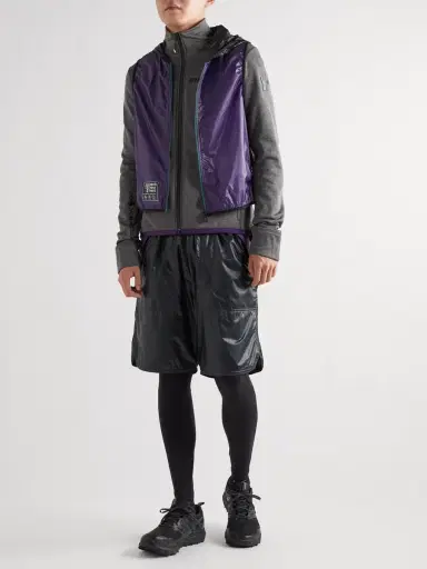 Moncler Grenoble Day-Namic Convertible Layered Mesh, Ripstop and Stretch-Jersey Zip-Up Hoodie - Men | Thumbnail 2