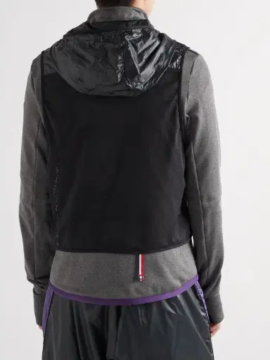 Moncler Grenoble Day-Namic Convertible Layered Mesh, Ripstop and Stretch-Jersey Zip-Up Hoodie - Men | Thumbnail 5