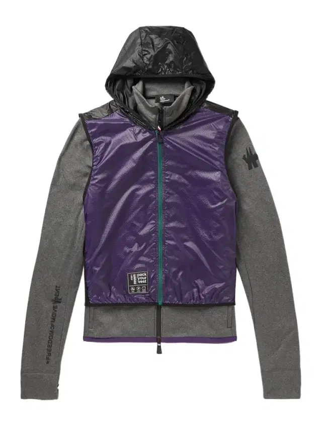 Moncler Grenoble Day-Namic Convertible Layered Mesh, Ripstop and Stretch-Jersey Zip-Up Hoodie - Men