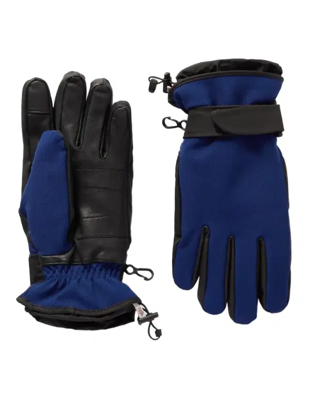 Moncler Grenoble Fleece-Lined Leather and Stretch-Twill Ski Gloves - Men
