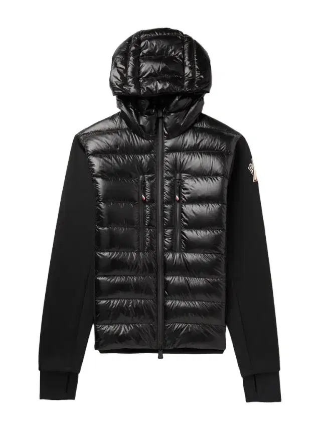 Moncler Grenoble Quilted Shell-Panelled Jersey Hooded Down Jacket - Men