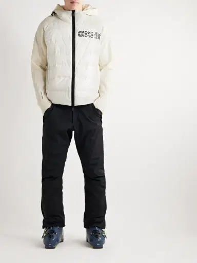 Moncler Grenoble Logo-Print Quilted Shell and Jersey Hooded Down Ski Jacket - Men | Thumbnail 2