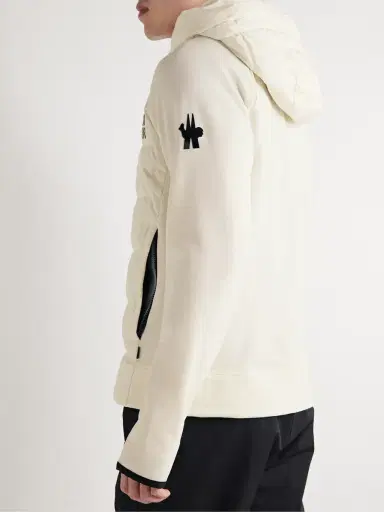 Moncler Grenoble Logo-Print Quilted Shell and Jersey Hooded Down Ski Jacket - Men | Thumbnail 4