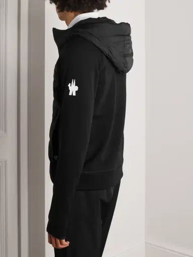 Moncler Grenoble Logo-Print Quilted Shell and Jersey Hooded Down Ski Jacket - Men | Thumbnail 4