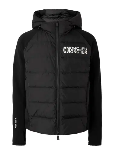 Moncler Grenoble Logo-Print Quilted Shell and Jersey Hooded Down Ski Jacket - Men | Thumbnail 1