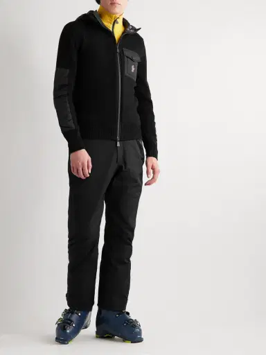 Moncler Grenoble Shell-Panelled Wool-Blend Hooded Ski Jacket - Men | Thumbnail 2