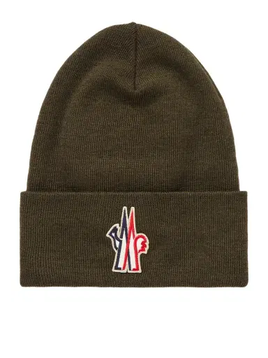 Moncler Grenoble Appliquéd Ribbed Wool Beanie - Men | Thumbnail 1