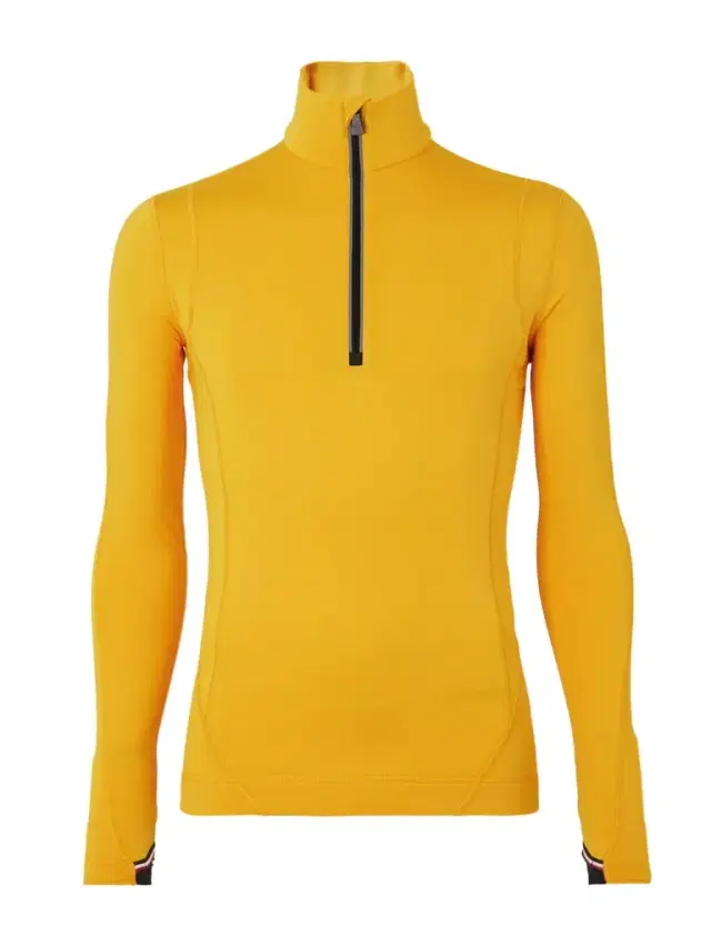 Moncler Grenoble Ribbed Stretch-Jersey Half-Zip Base Layer - Men