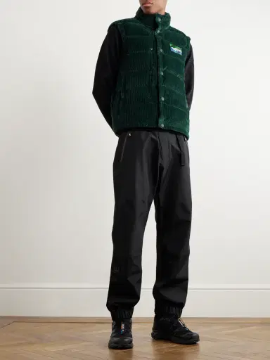 Moncler Grenoble Jantzen Logo-Appliquéd Stretch-Cotton Corduroy Down Gilet - Men | Thumbnail 2 Moncler Grenoble Jantzen Logo-Appliquéd Stretch-Cotton Corduroy Down Gilet - Men | Thumbnail 2