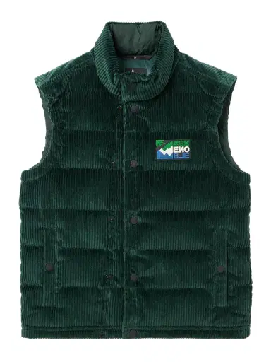 Moncler Grenoble Jantzen Logo-Appliquéd Stretch-Cotton Corduroy Down Gilet - Men | Thumbnail 1 Moncler Grenoble Jantzen Logo-Appliquéd Stretch-Cotton Corduroy Down Gilet - Men | Thumbnail 1