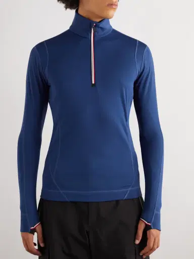 Moncler Grenoble Slim-Fit Polartec® Power Grid™ Half-Zip Base Layer - Men | Thumbnail 3 Moncler Grenoble Slim-Fit Polartec® Power Grid™ Half-Zip Base Layer - Men | Thumbnail 3