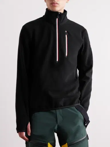 Moncler Grenoble Jersey-Trimmed Fleece Half-Zip Ski Base Layer - Men | Thumbnail 3 Moncler Grenoble Jersey-Trimmed Fleece Half-Zip Ski Base Layer - Men | Thumbnail 3