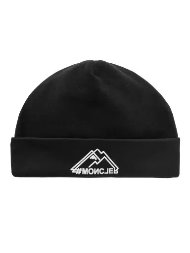 Moncler Grenoble Logo-Appliquéd Stretch-Fleece and Jersey Beanie - Men | Thumbnail 1