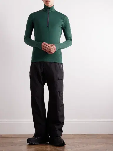 Moncler Grenoble Slim-Fit Polartec® Power Grid™ Half-Zip Base Layer - Men | Thumbnail 2 Moncler Grenoble Slim-Fit Polartec® Power Grid™ Half-Zip Base Layer - Men | Thumbnail 2